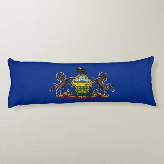 Coussins Longs Drapeau d'État de Pennsylvanie (Dos)