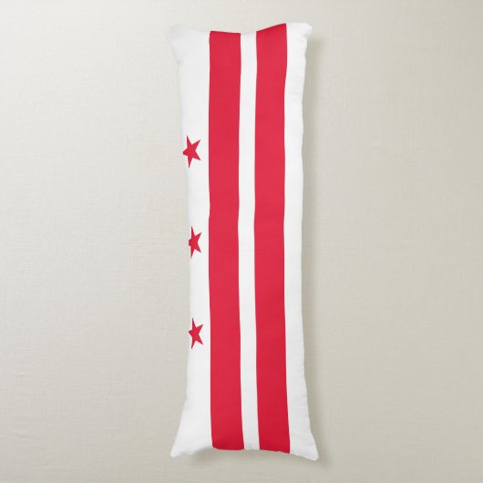 Coussins Longs Drapeau d'État de Washington DC (Devant (Vertical))