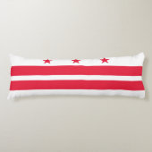 Coussins Longs Drapeau d'État de Washington DC (Devant)