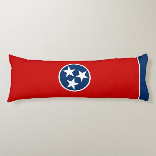 Coussins Longs Drapeau d'état du Tennessee (Devant)