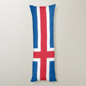 Coussins Longs Drapeau d'Islande (Dos (Vertical))