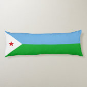 Coussins Longs Drapeau Djibouti (Dos)