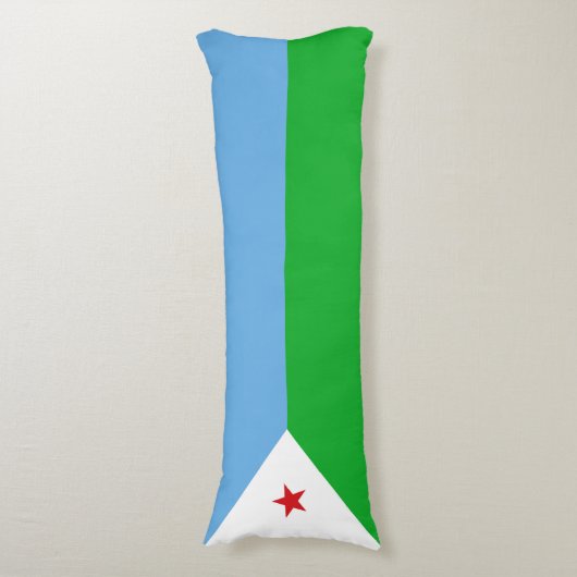 Coussins Longs Drapeau Djibouti (Devant (Vertical))