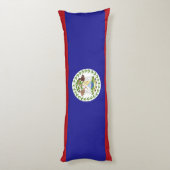 Coussins Longs Drapeau du Belize (Dos (Vertical))
