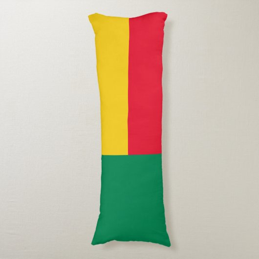 Coussins Longs Drapeau du Bénin patriotique (Devant (Vertical))