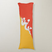 Coussins Longs Drapeau du Bhoutan patriotique (Devant (Vertical))