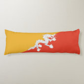 Coussins Longs Drapeau du Bhoutan patriotique (Devant)