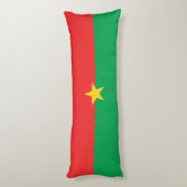 Coussins Longs Drapeau du Burkina Faso patriotique (Dos (Vertical))