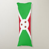 Coussins Longs Drapeau du Burundi patriotique (Devant (Vertical))