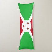 Coussins Longs Drapeau du Burundi patriotique (Dos (Vertical))
