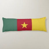 Coussins Longs drapeau du Cameroun (Dos)