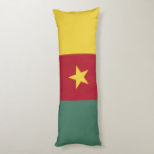 Coussins Longs drapeau du Cameroun (Dos (Vertical))