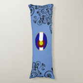 Coussins Longs Drapeau du Colorado (Devant (Vertical))