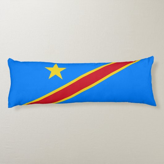 Coussins Longs Drapeau du Congo Kinshasa (Dos)