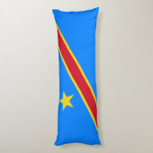 Coussins Longs Drapeau du Congo Kinshasa (Dos (Vertical))