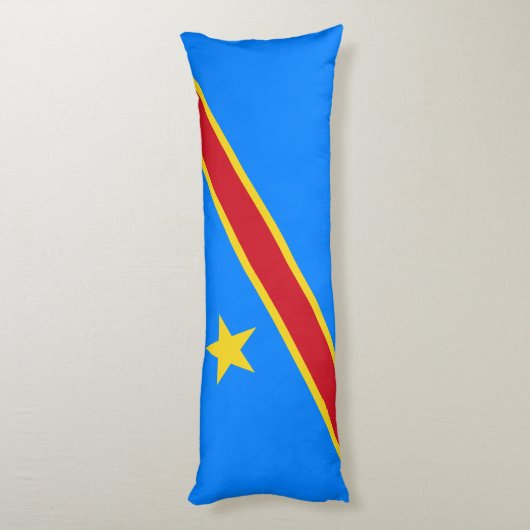 Coussins Longs Drapeau du Congo Kinshasa (Dos (Vertical))