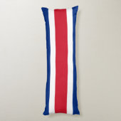 Coussins Longs Drapeau du Costa Rica (Dos (Vertical))