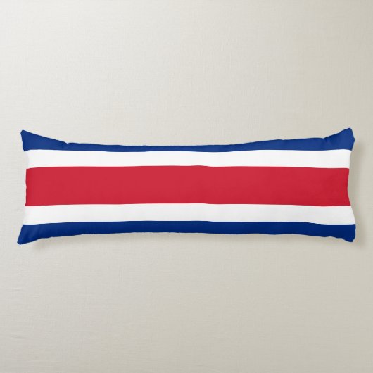 Coussins Longs Drapeau du Costa Rica (Devant)