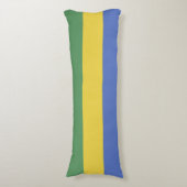 Coussins Longs Drapeau du Gabon (Devant (Vertical))