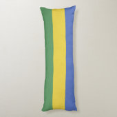 Coussins Longs Drapeau du Gabon (Dos (Vertical))