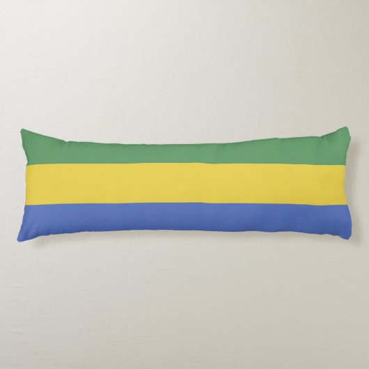 Coussins Longs Drapeau du Gabon (Devant)