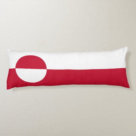 Coussins Longs Drapeau du Groenland (Dos)