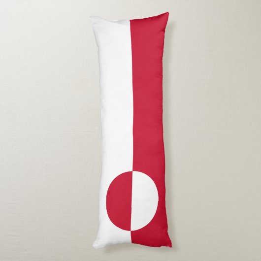 Coussins Longs Drapeau du Groenland (Dos (Vertical))
