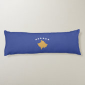 Coussins Longs drapeau du Kosovo (Dos)