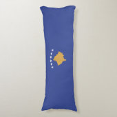 Coussins Longs drapeau du Kosovo (Devant (Vertical))
