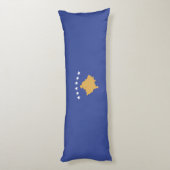 Coussins Longs drapeau du Kosovo (Dos (Vertical))