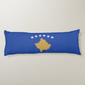 Coussins Longs Drapeau du Kosovo (Dos)