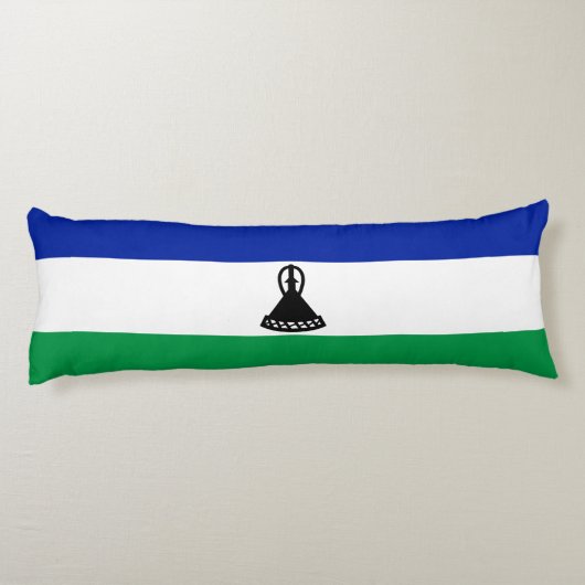 Coussins Longs Drapeau du Lesotho (Dos)