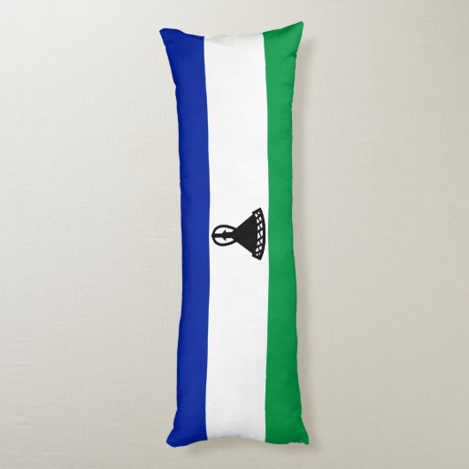 Coussins Longs Drapeau du Lesotho (Dos (Vertical))