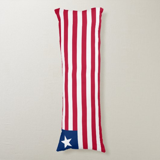 Coussins Longs Drapeau du Libéria (Devant (Vertical))