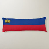 Coussins Longs Drapeau du Liechtenstein (Dos)