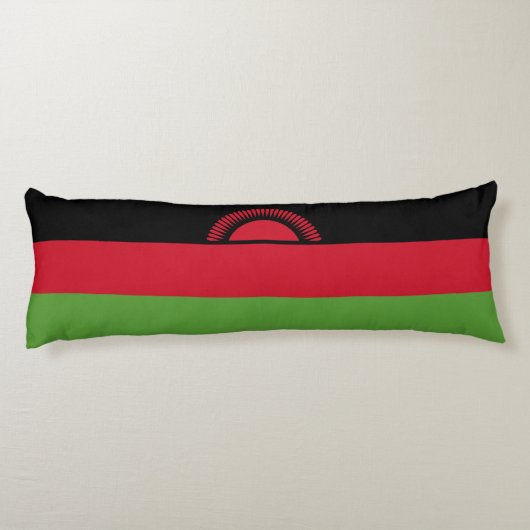 Coussins Longs drapeau du Malawi (Dos)