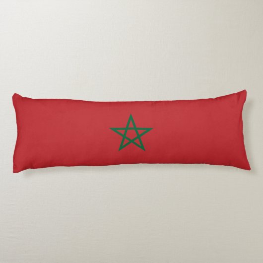 Coussins Longs Drapeau du Maroc (Dos)