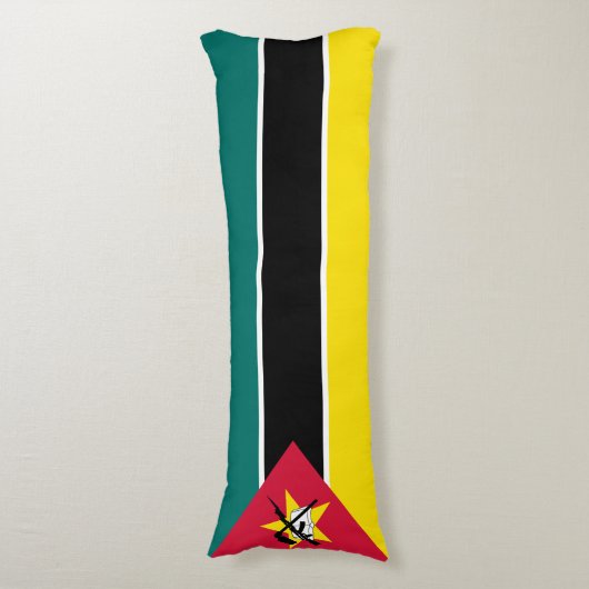 Coussins Longs Drapeau du Mozambique (Devant (Vertical))