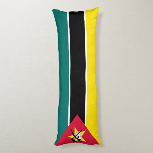 Coussins Longs Drapeau du Mozambique (Dos (Vertical))