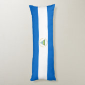 Coussins Longs Drapeau du Nicaragua (Dos (Vertical))