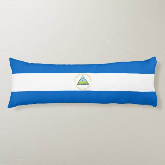 Coussins Longs Drapeau du Nicaragua (Devant)