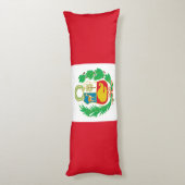 Coussins Longs Drapeau du Pérou (Dos (Vertical))