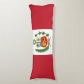 Coussins Longs Drapeau du Pérou (Devant (Vertical))