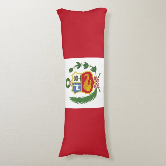 Coussins Longs Drapeau du Pérou (Devant (Vertical))