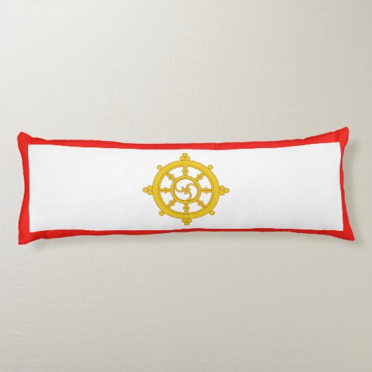 Coussins Longs Drapeau du royaume de Sikkim (Dos)