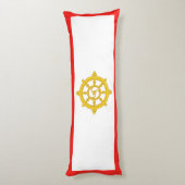 Coussins Longs Drapeau du royaume de Sikkim (Dos (Vertical))