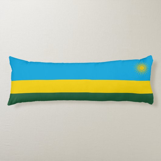 Coussins Longs Drapeau du Rwanda (Devant)