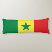 Coussins Longs Drapeau du Sénégal (Dos)