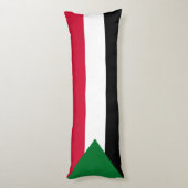 Coussins Longs Drapeau du Soudan (Dos (Vertical))