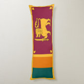 Coussins Longs Drapeau du Sri Lanka (Dos (Vertical))